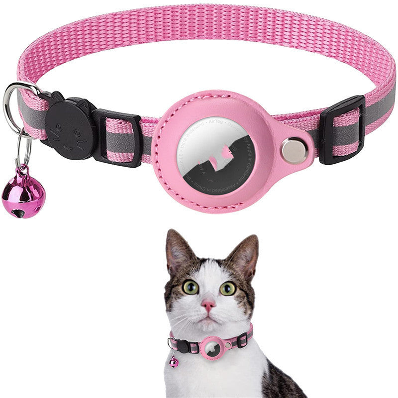 ORTUNGSGERÄT für Katzen: Reflektierendes Halsband mit wasserdichter Halterung für AirTag