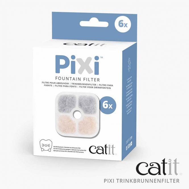 Catit PIXI Trinkbrunnenfilter - 6er Pack