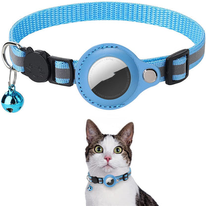 ORTUNGSGERÄT für Katzen: Reflektierendes Halsband mit wasserdichter Halterung für AirTag