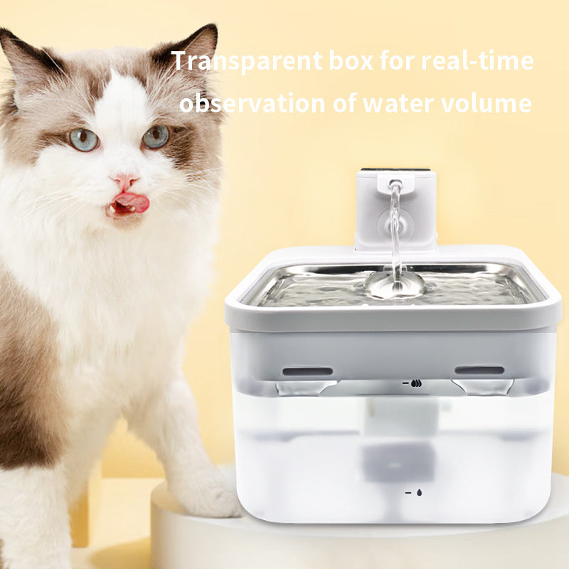 Intelligenter Induktions-Wasserspender für Hunde und Katzen – Kabellos & Wiederaufladbar