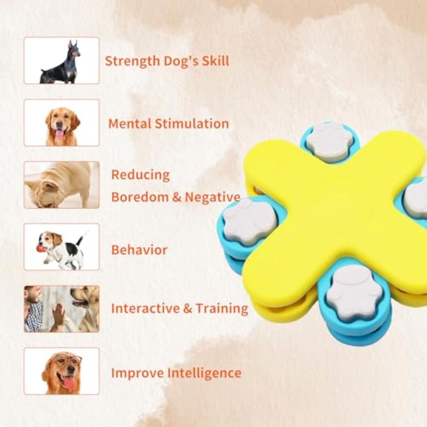 Hundefutter-Puzzle-Futterspender-Spielzeug für IQ-Training