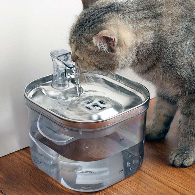 Wasserspender aus Edelstahl mit automatischen Zirkulation