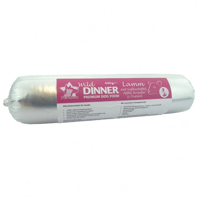 Wild Dinner Gourmet-Wurst Lamm mit Süßkartoffel - 400 g